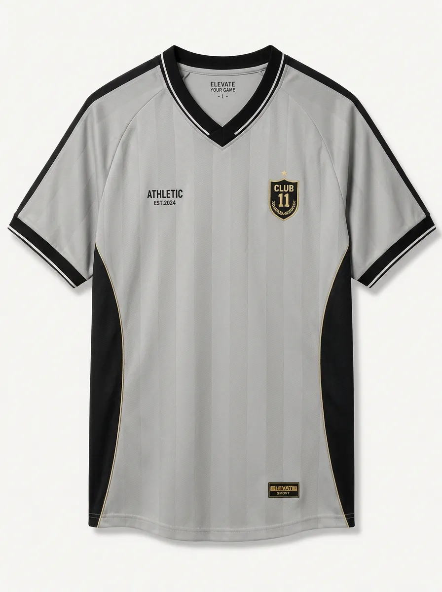 Unisex Club 11 Athletic Striped Printed Soccer Jersey