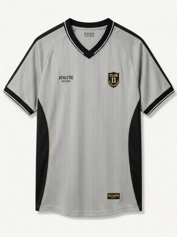 Unisex Club 11 Athletic Striped Printed Soccer Jersey