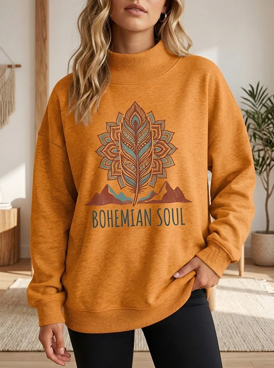 Bohemian Soul Feather Sweatshirt