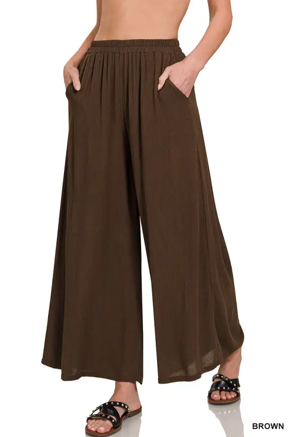Signature Woven Wide Pants