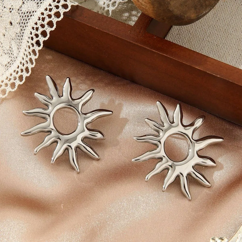 Metal Stainless Steel Vintage Earrings