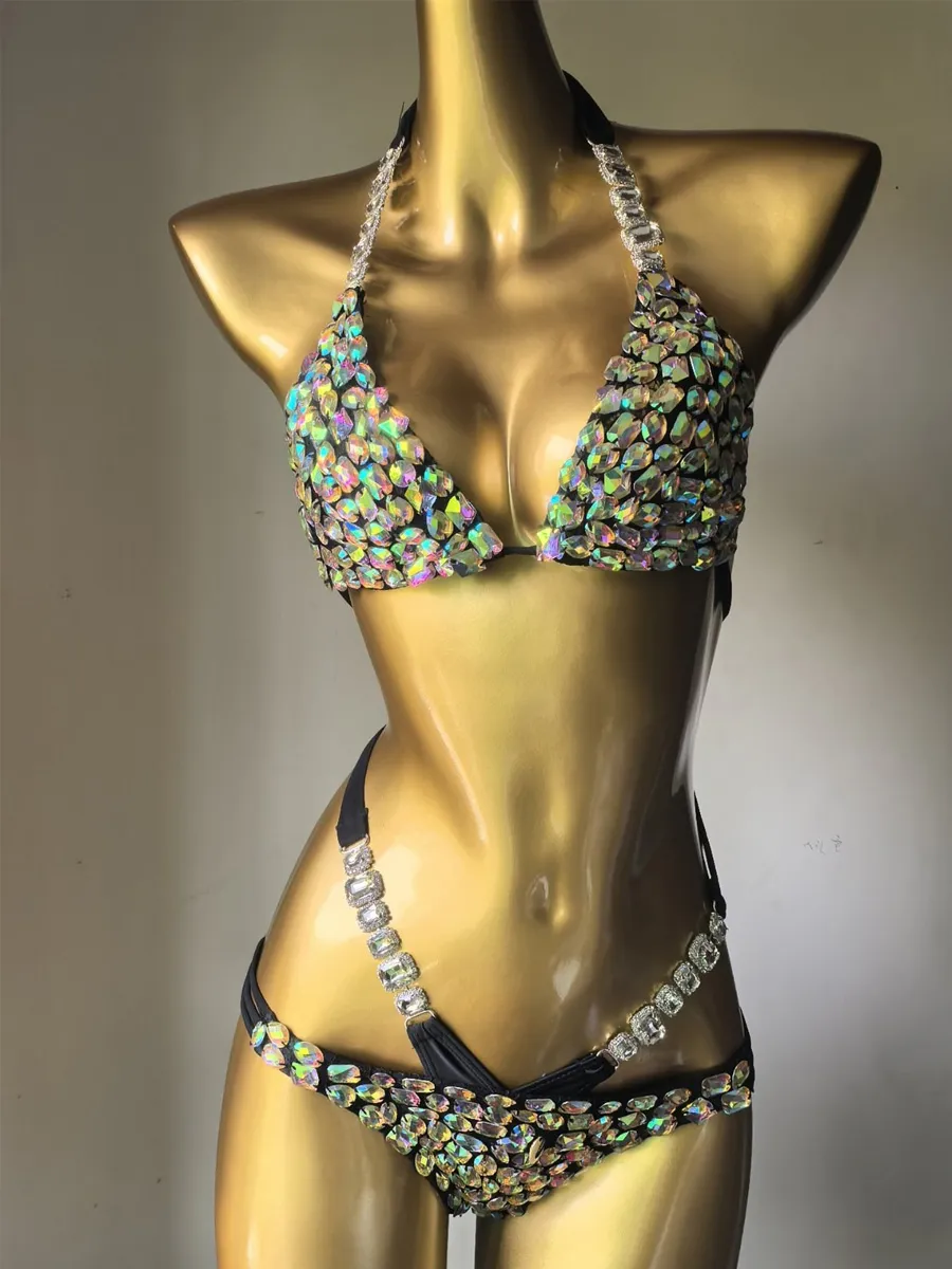 Antonella Rhinestone-Embellished Bikini
