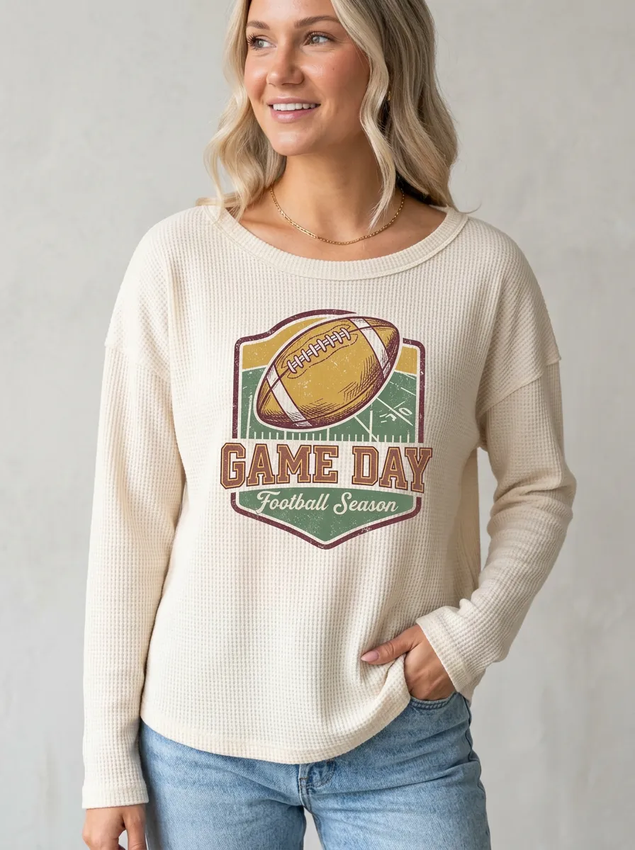 Football Graphic Casual T-Shirt