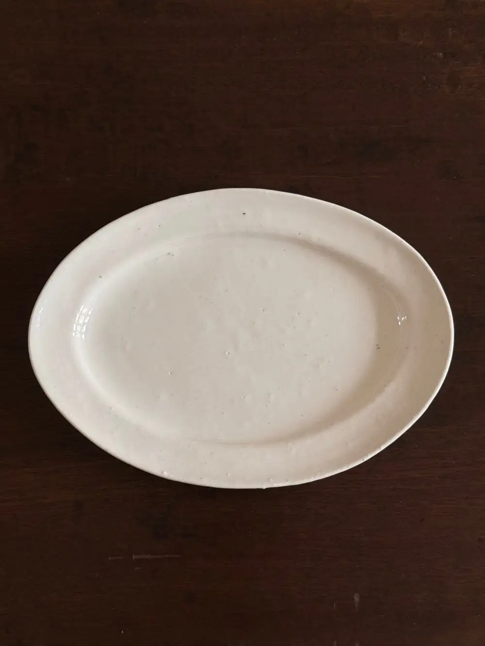 Glaze Oval Rim Plate