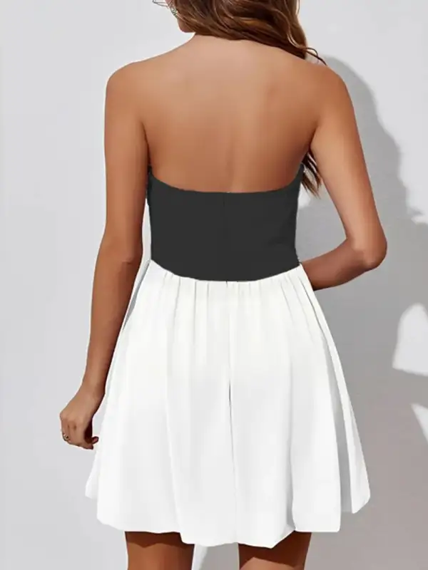 Smooth Finish Ruched Mini Dress