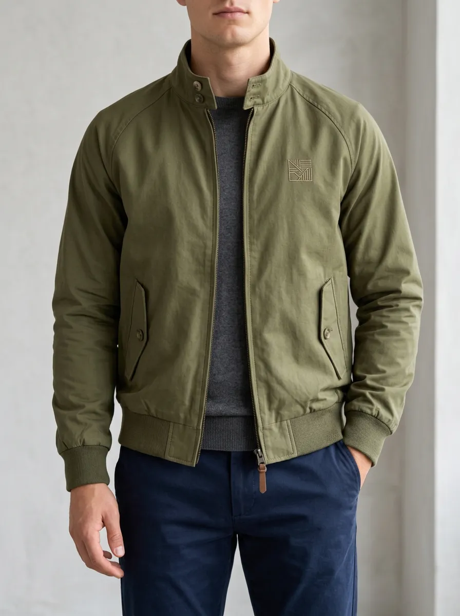 Functional Multi Pocket Bomber Zip Jacket