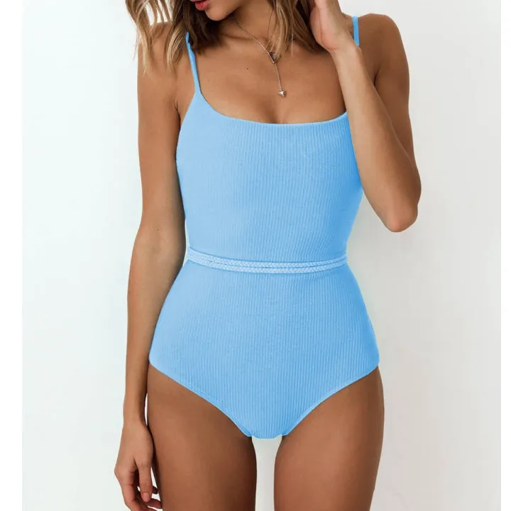 Women's Ribbed One-Piece Swimsuit