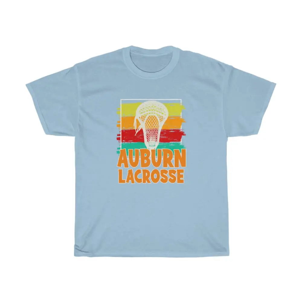 Auburn Lacrosse Paintbrush Strokes T-Shirt