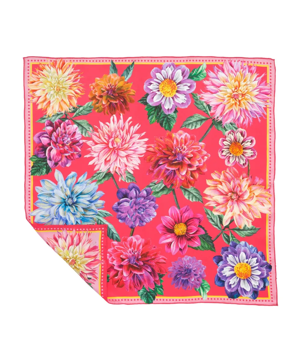 Floral Casual Style Silk Bandana