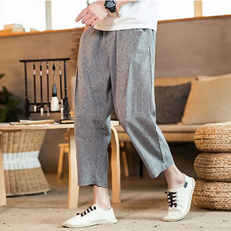 Drawstring Elastic Waist Pants