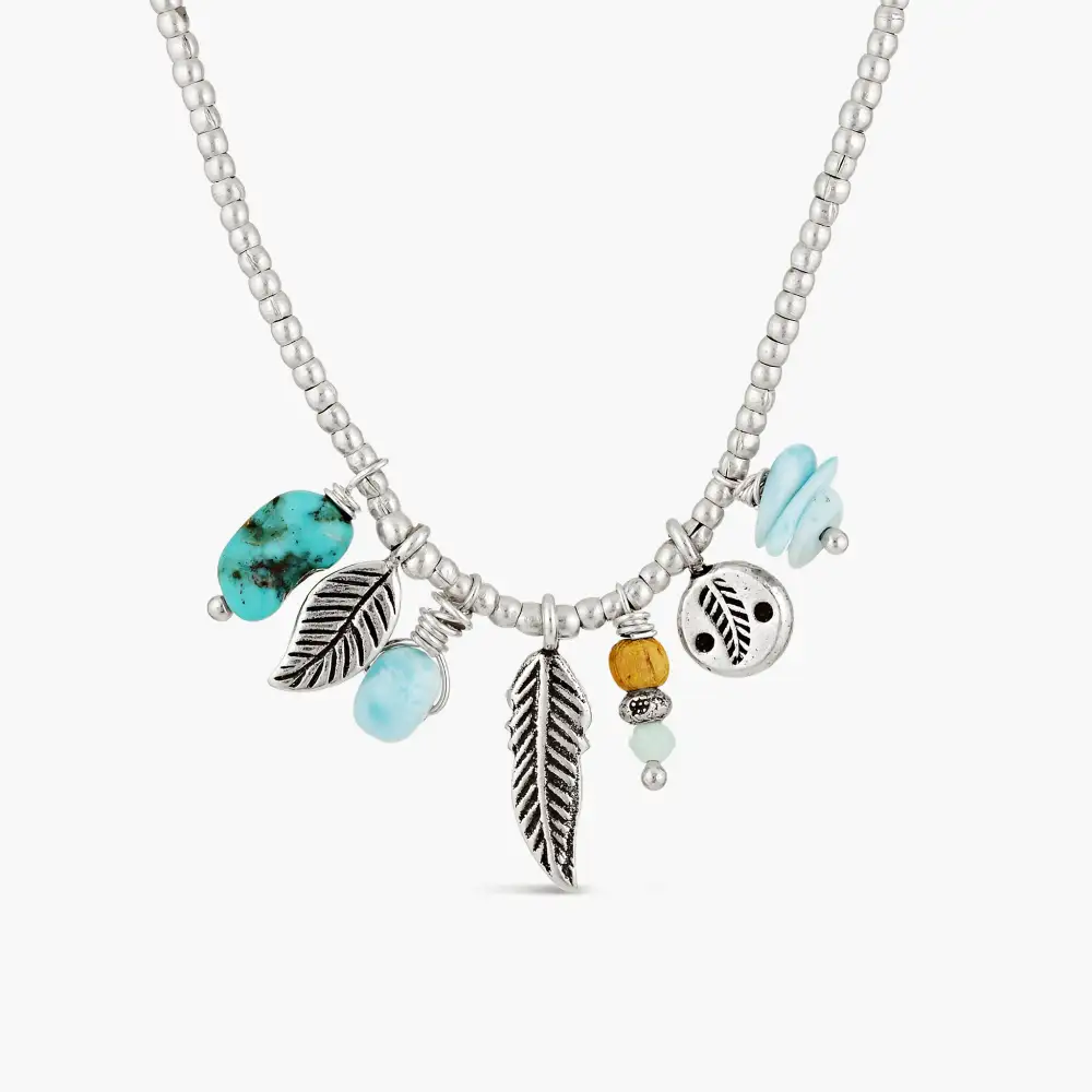 Larimar Agate Turquoise Necklace