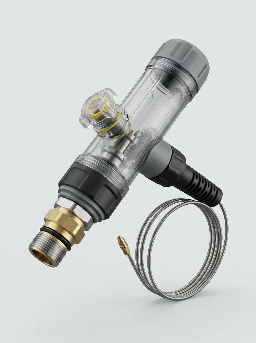 Metal-Valve Water Heater Flush Filter