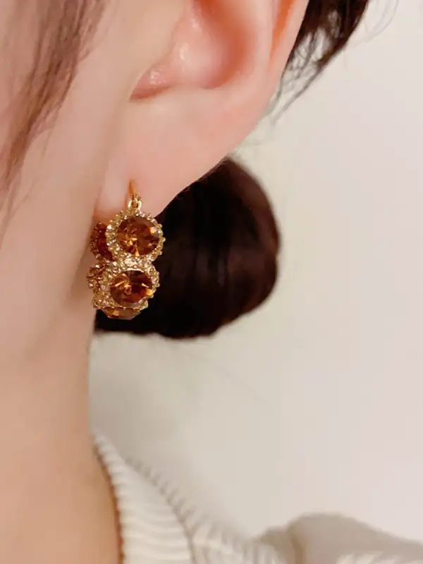 Streamlined Artisan-Inspired Accent Earrings