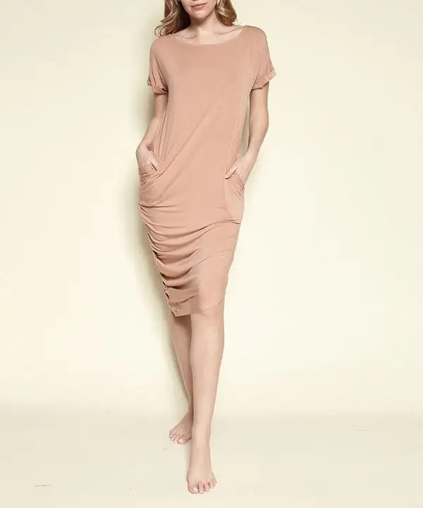 Bamboo Asymmetric Dolman Dress