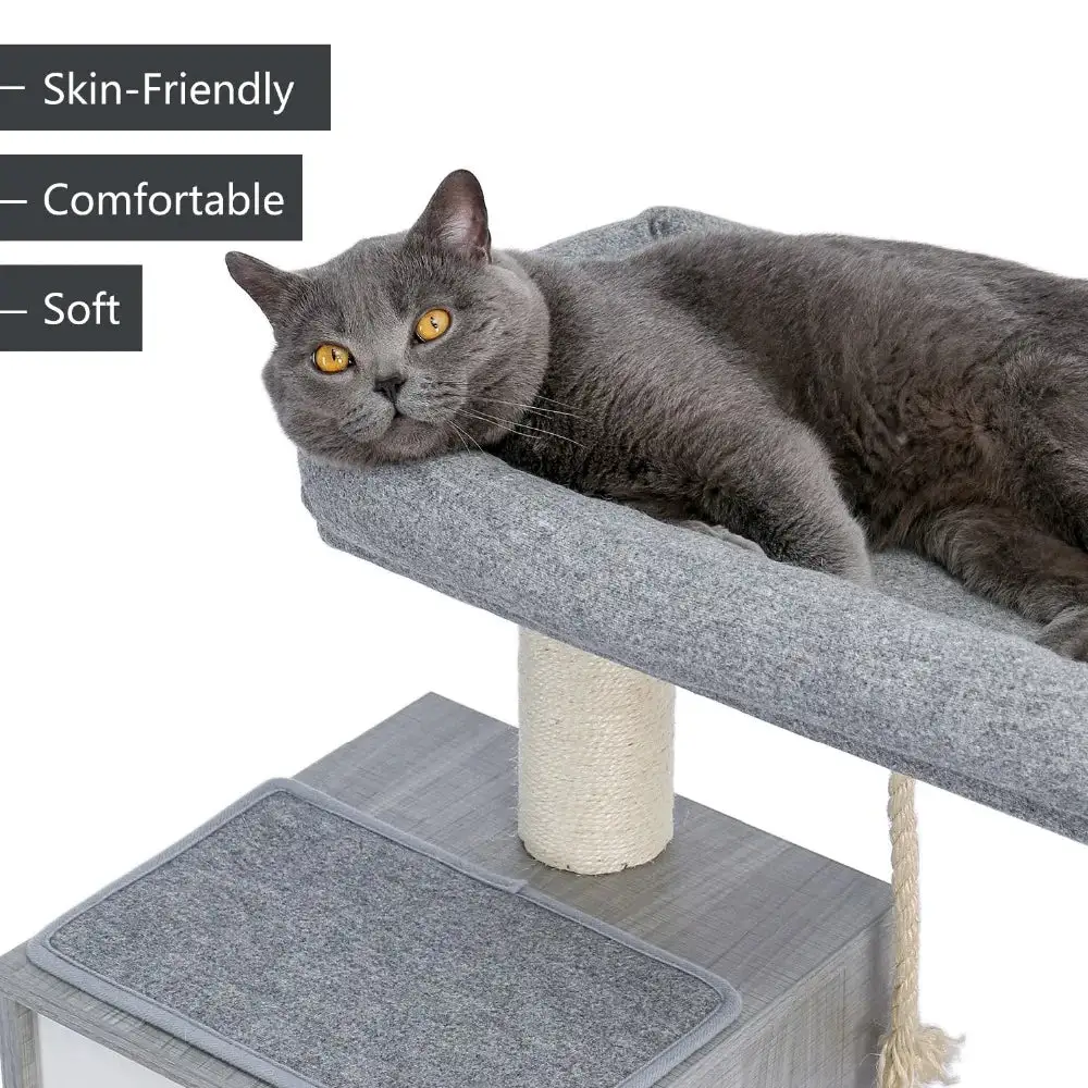 Cozy Feline Resting Structure Cat Tree Plush