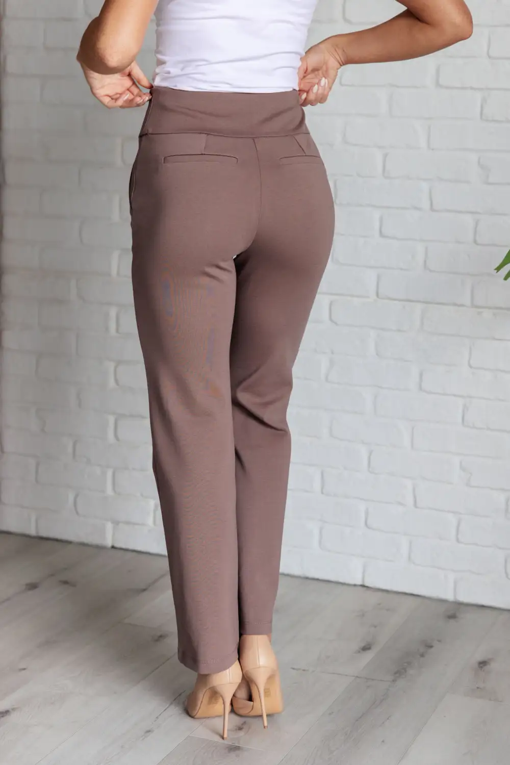 Textured Magic Straight Pants In