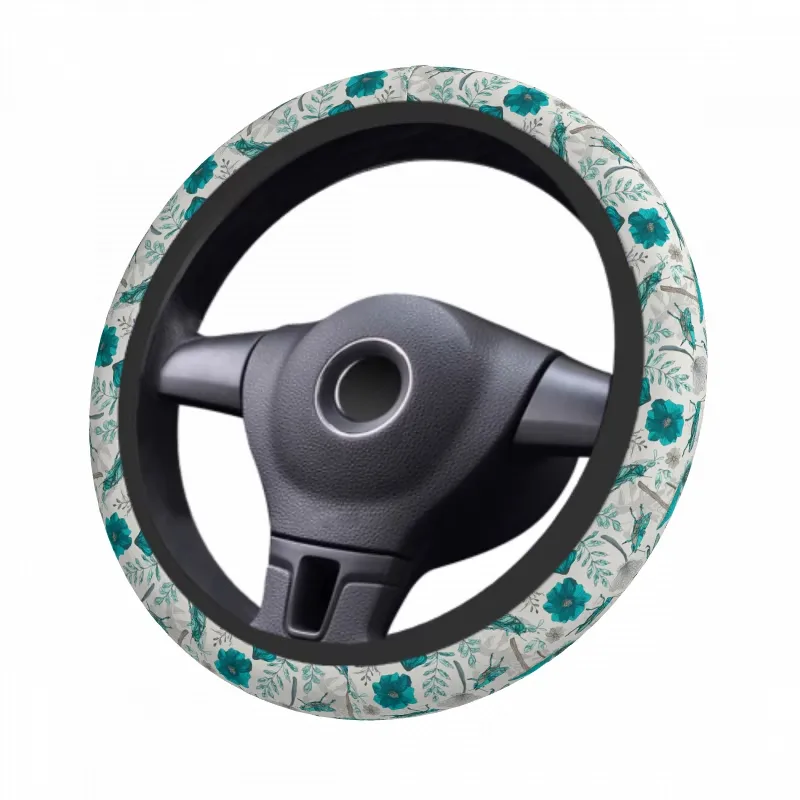 Floral Car Steering Wheel Cover