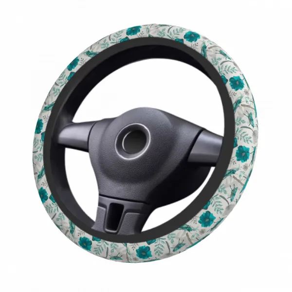 Floral Car Steering Wheel Cover