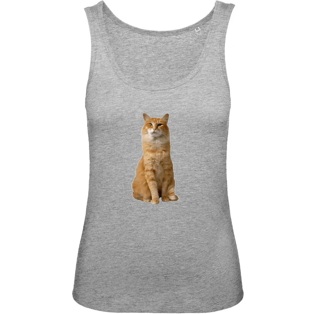 Orange Cat Graphic Tank
