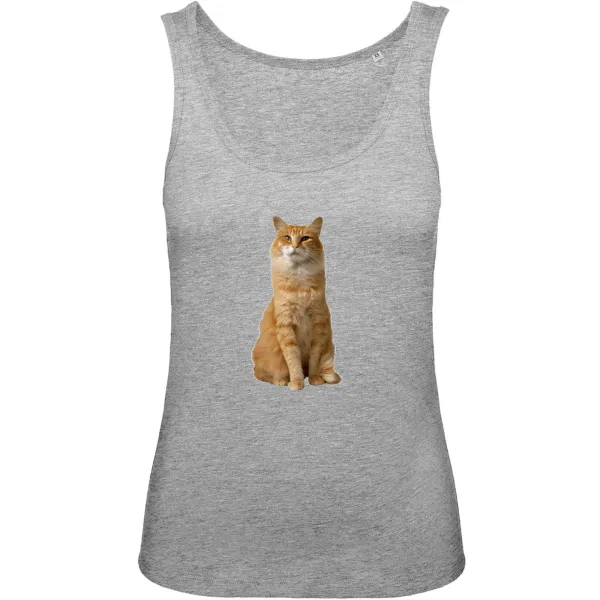 Orange Cat Graphic Tank
