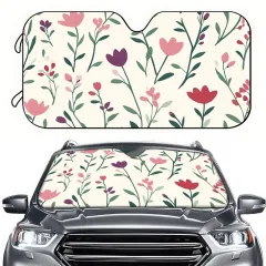 Floral Car Windshield Sunshade