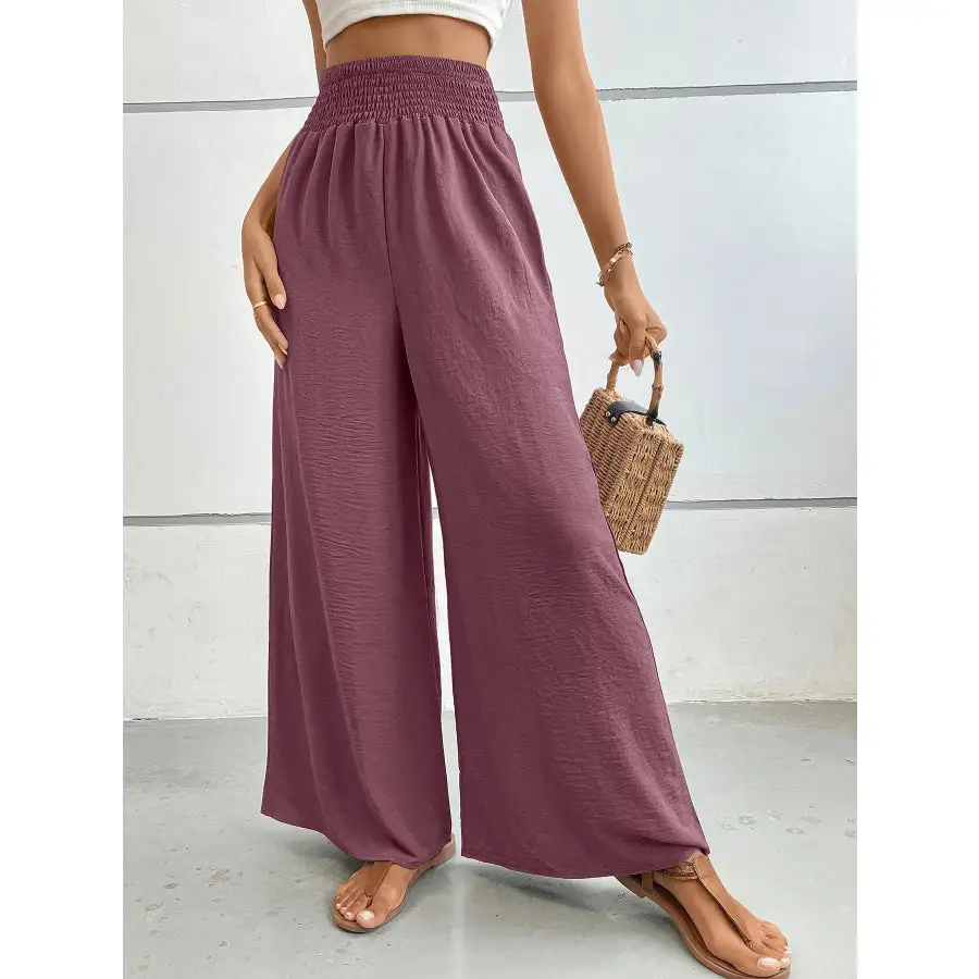 Soft High Waisted Wide Leg Pants