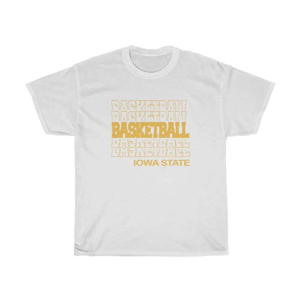 Basketball Iowa State in Modern Stacked Lettering
