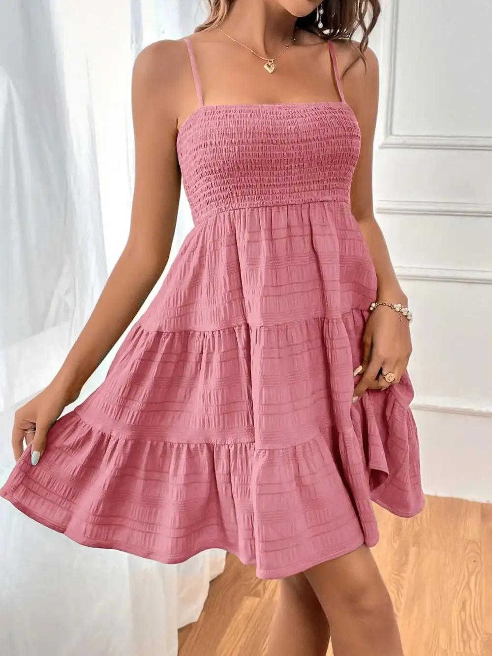 Cami Square-Neck Casual Dress