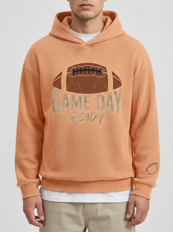 Football Graphic Casual Hoodie