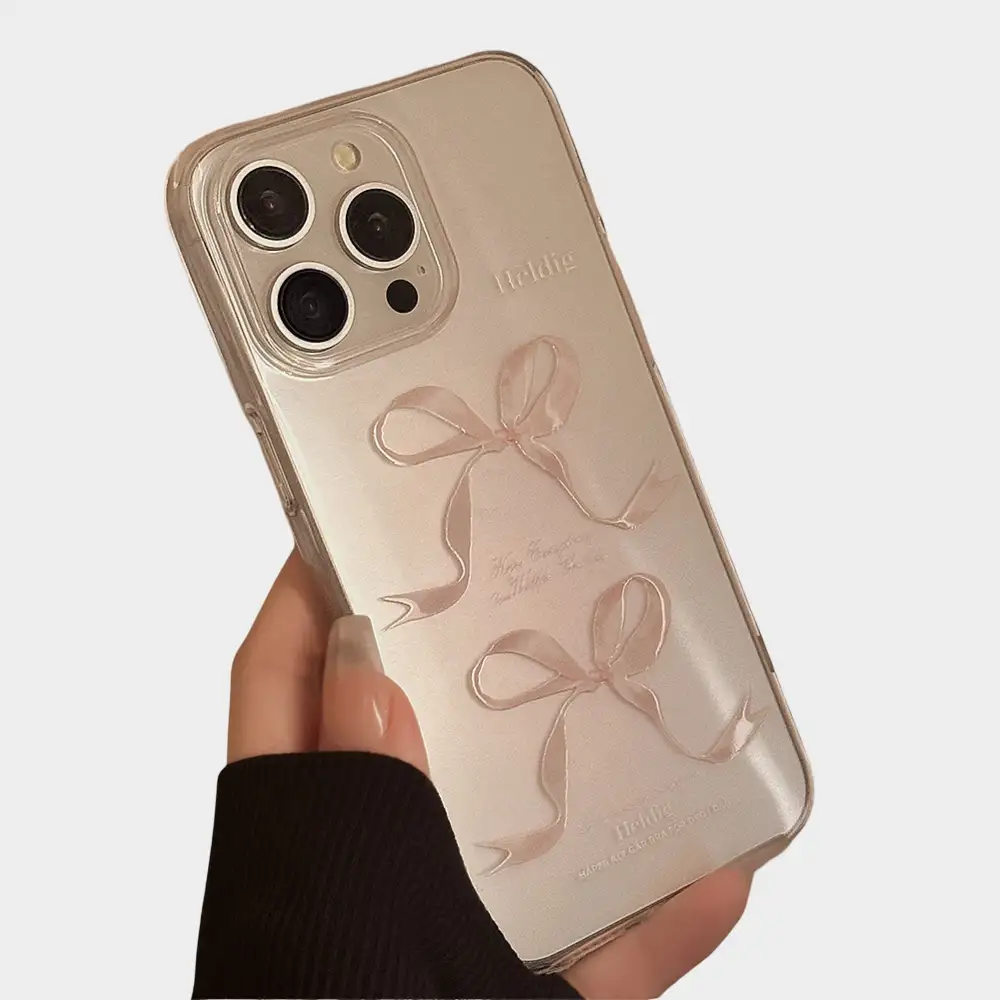 Bow Cat Matte Frosted Phone Case