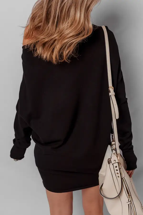 Clean Line Asymmetric Mini Dress