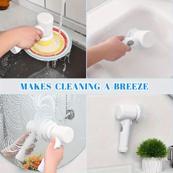 Electric Spin Scrubber Set