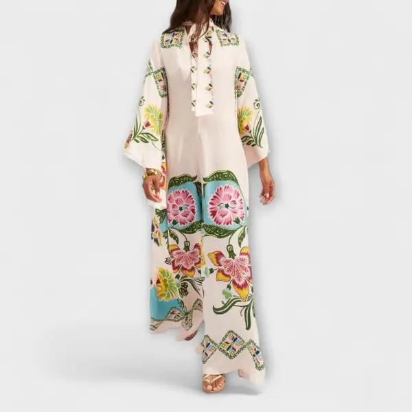 Everyday Floral Printed Flowing Maxi Dress