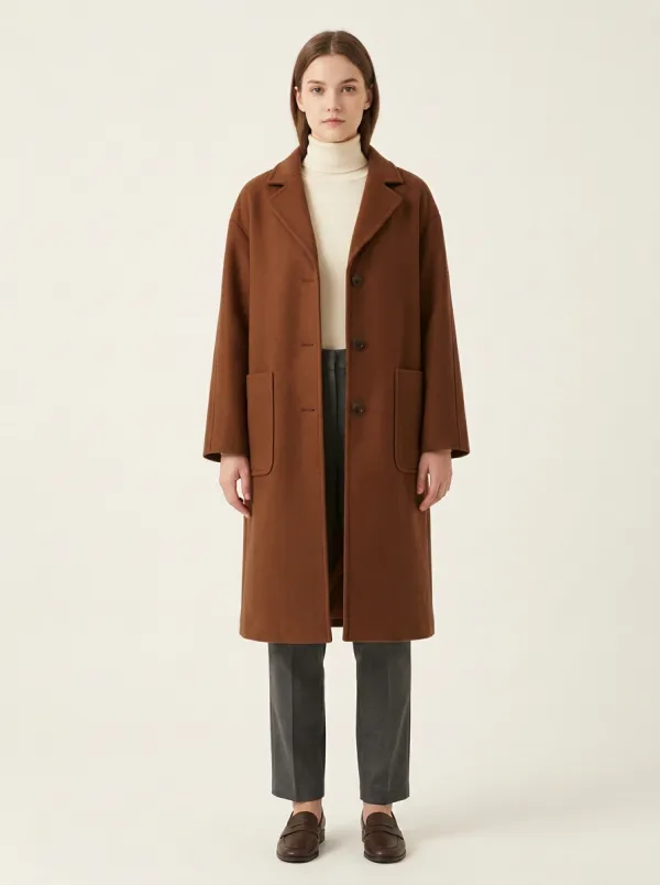 Crafted Wool-Blend Outerwear Coat