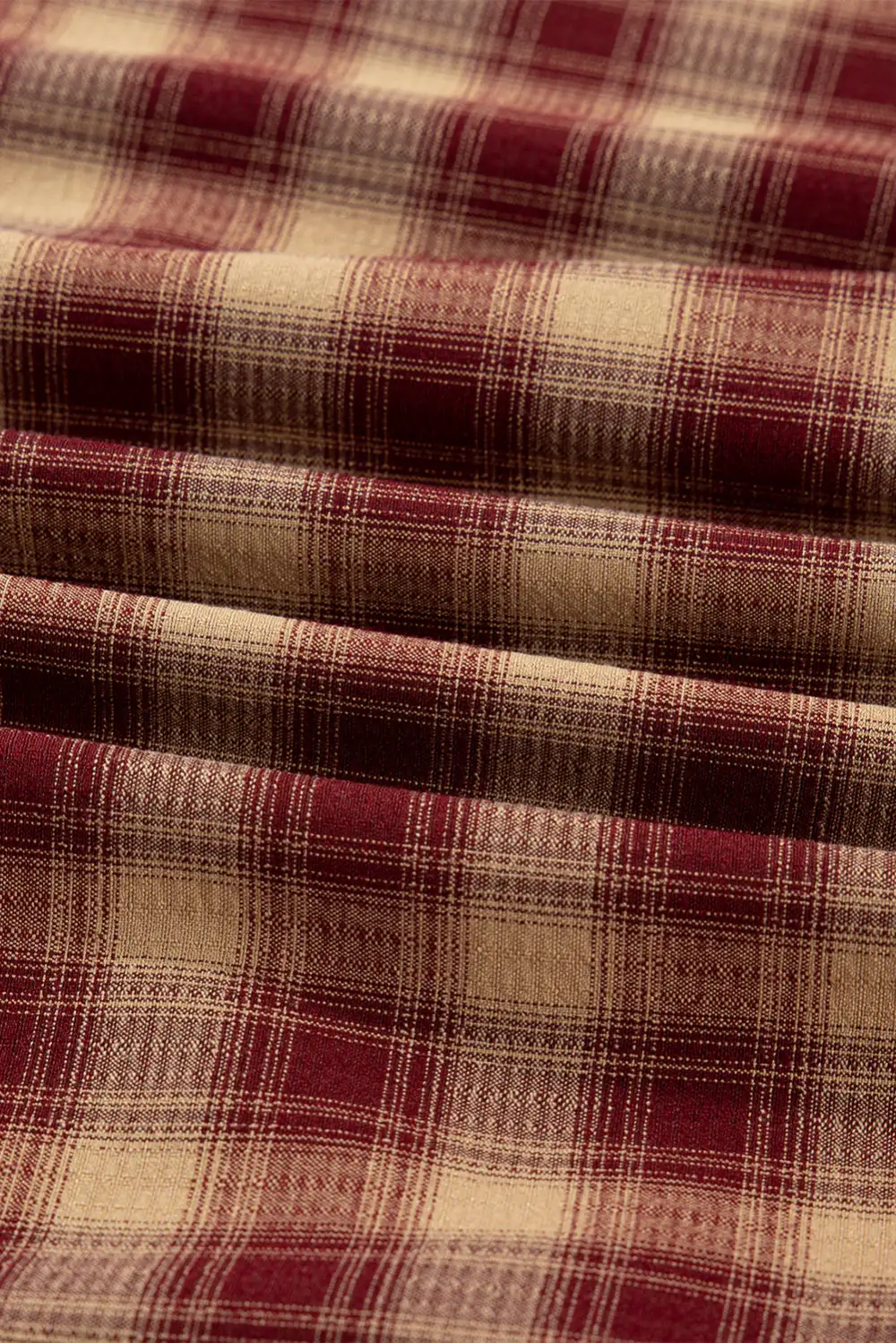 Gathered Detail Plaid Patchwork Ruffle Mini Dress