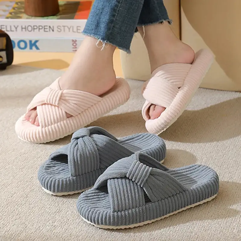 Soft Step Open Toe Lounge Slippers