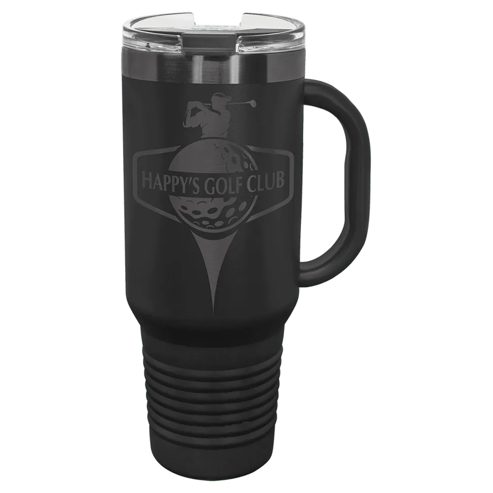 Mug Handled Straw Lid Travel Mug