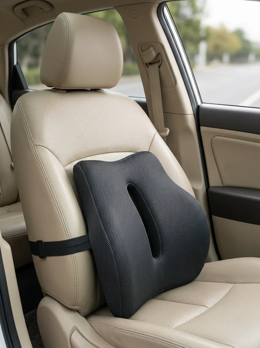 Lumbar-Support Memory-Foam Car Lumbar Support Pillow