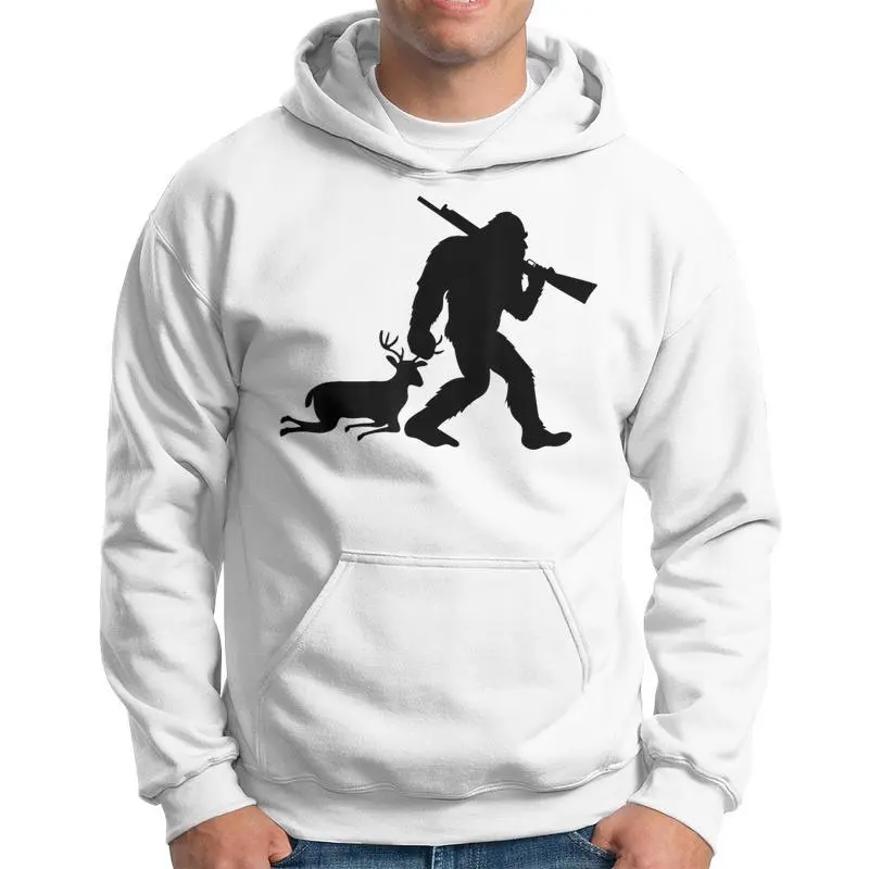 Bigfoot Deer Hunting Sasquatch Dad Wildlife Hunter Hoodie