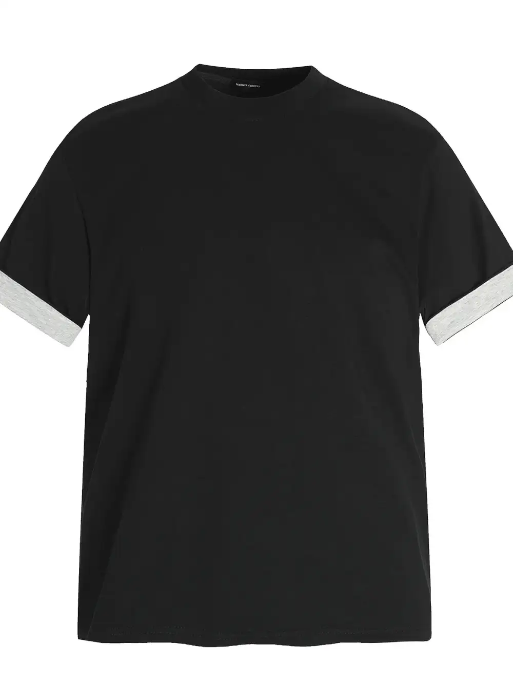 Everyday Contrast Detail Short Sleeve Crew Neck Tee