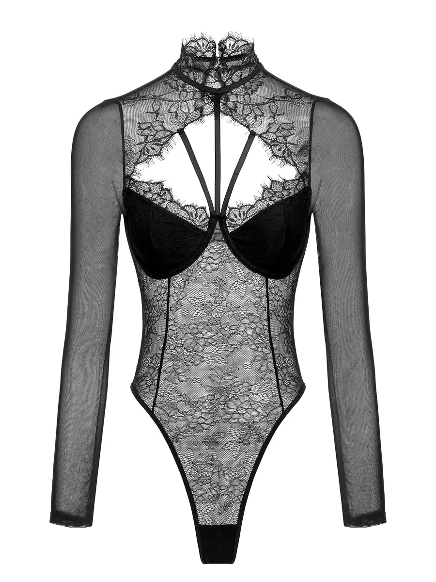 Kalina Lace Long Sleeve Jumpsuit