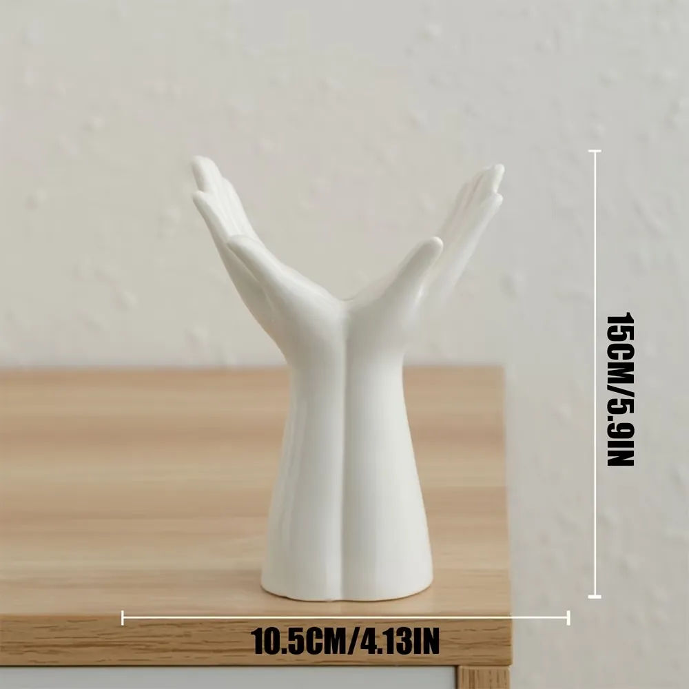 Hand-Shaped Vase