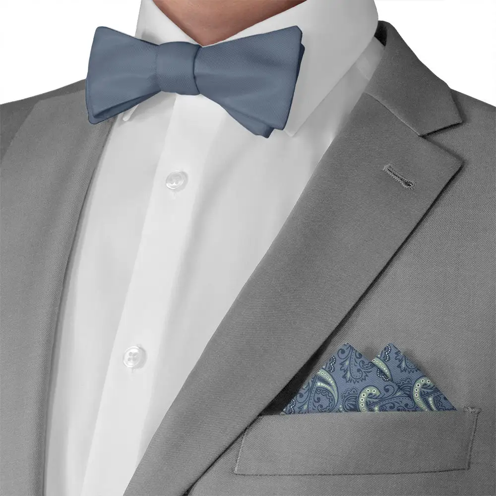 Sleek Refined Paisley Pocket Square