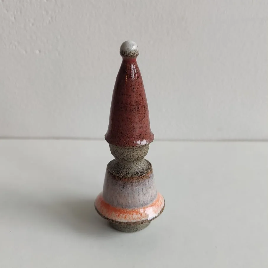 Handcrafted Ceramic Gnome Ornament