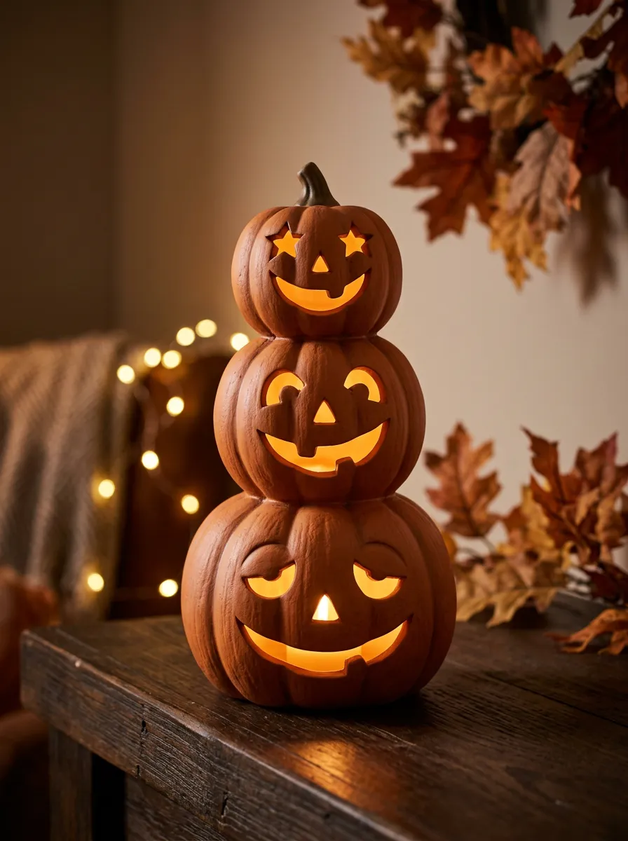 Festive LED Halloween Pumpkin Light