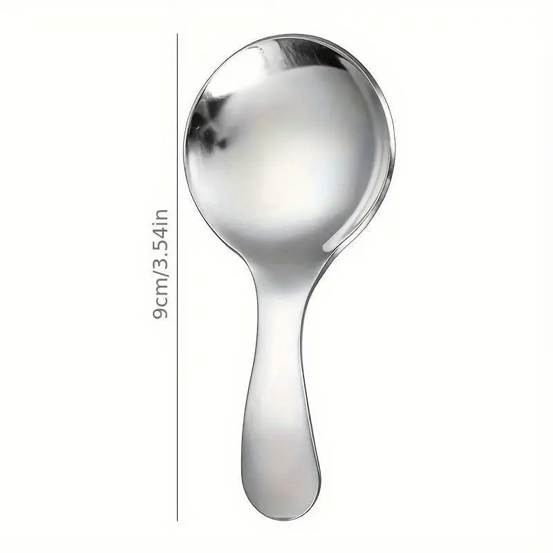 2 Pcs Stainless Steel Dessert Spoon