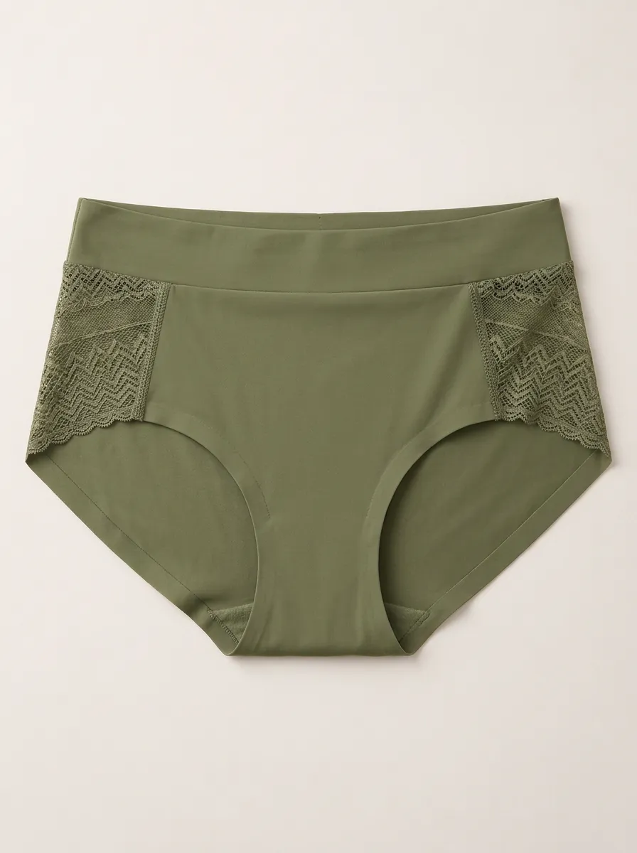 Women's Lace Detail Printed Panties