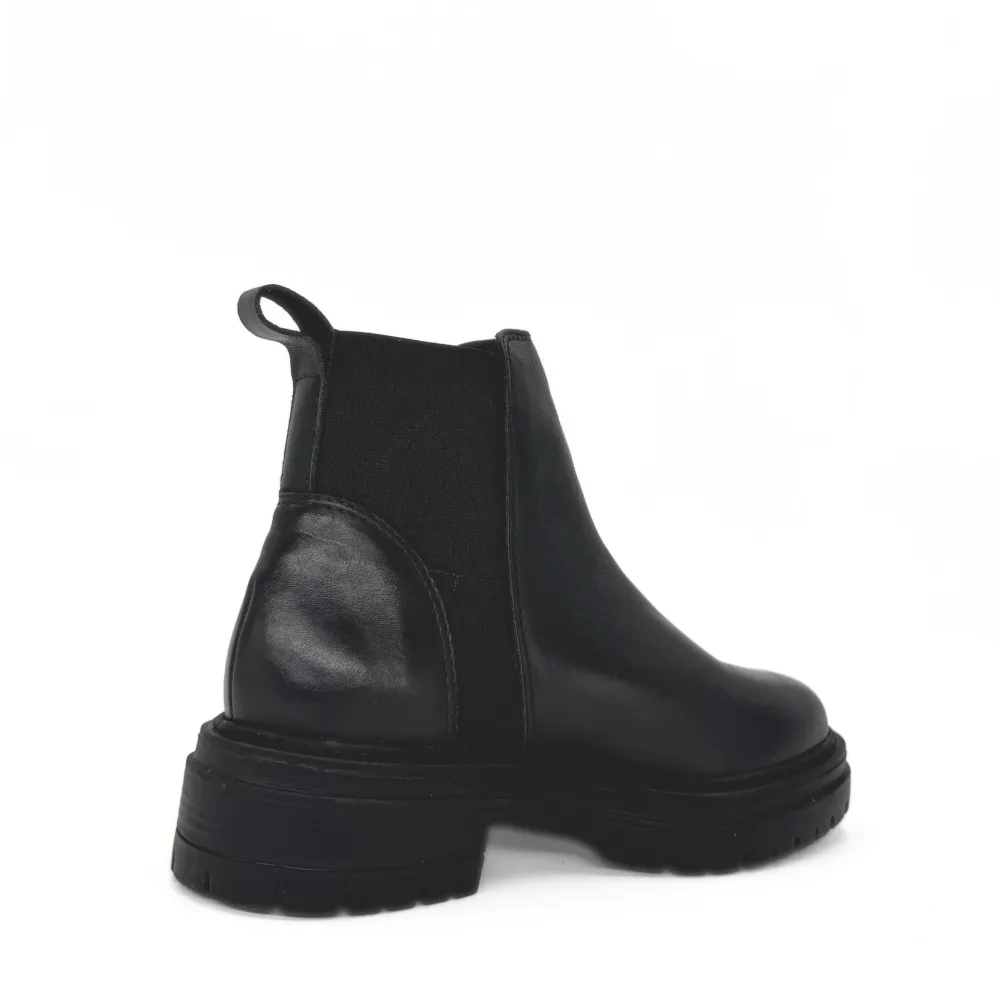 Slip On Lug Sole Platform Ankle Boots