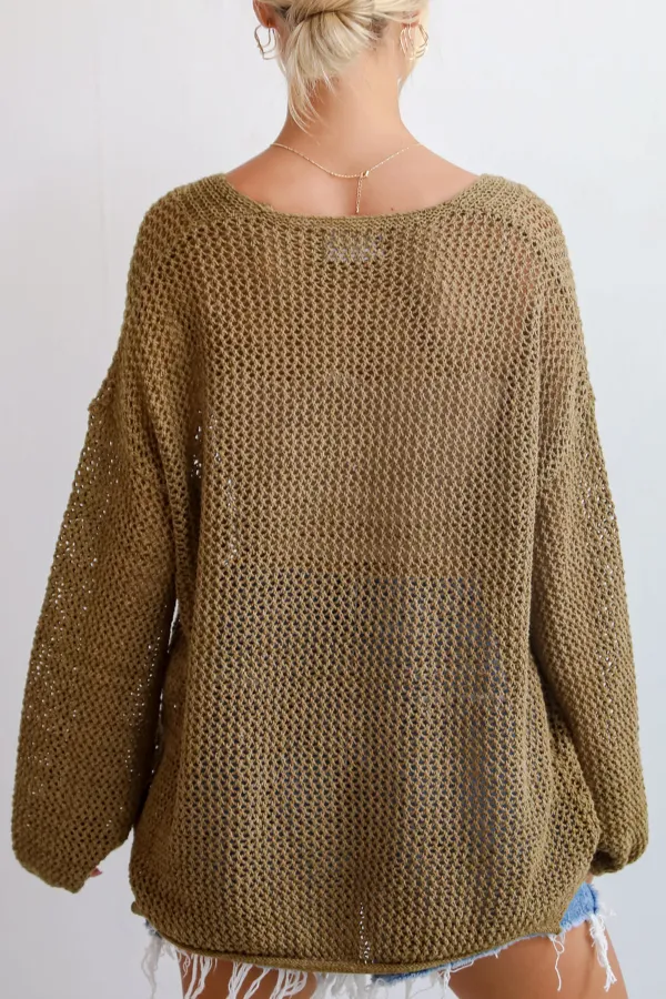 Open Knit Sweater