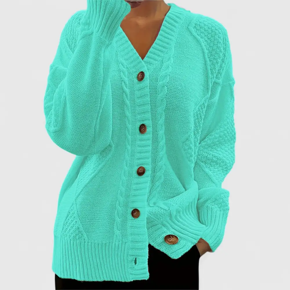 V-Neck Relaxed Cardigan